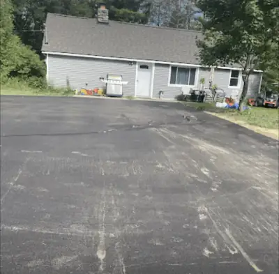 Driveway at a single-storey home