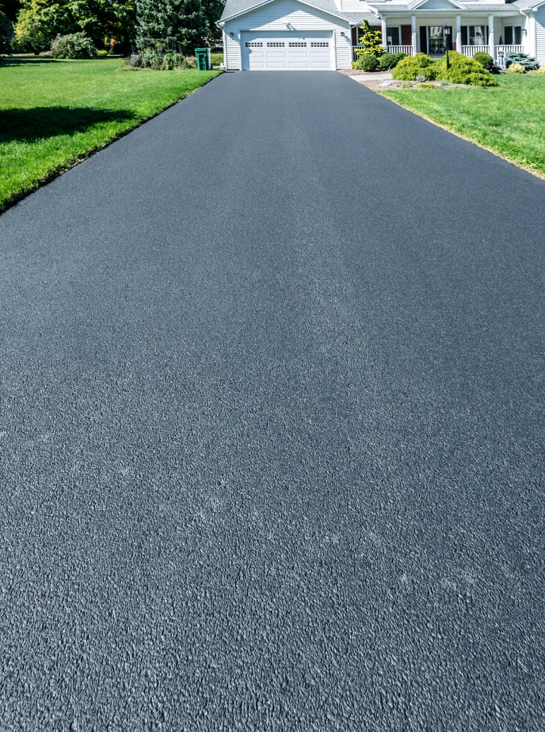 professional residential paving technician at work